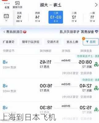 上海到日本飞机