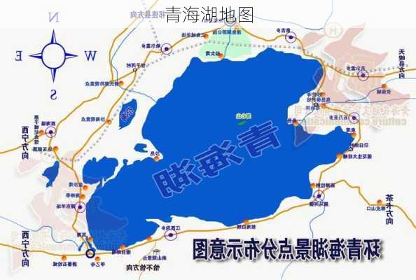 青海湖地图